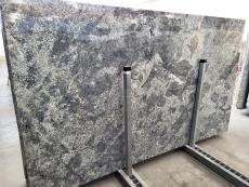 Fornitura lastre grezze lucide 3 cm in granito naturale AZUL ARAN D230310RE. Dettaglio immagine fotografie 