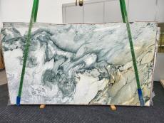 Fornitura lastre grezze lucide 0.8 cm in marmo naturale BRECCIA CAPRAIA TORQUOISE 1632. Dettaglio immagine fotografie 