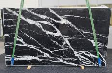Fornitura lastre grezze lucide 0.8 cm in marmo naturale CALACATTA BLACK 1517. Dettaglio immagine fotografie 
