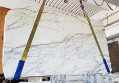 Fornitura lastre grezze lucide 2 cm in marmo naturale CALACATTA BORGHINI CL0256. Dettaglio immagine fotografie 