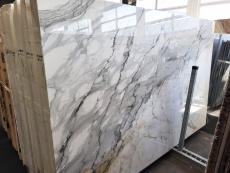 Fornitura lastre grezze lucide 2 cm in marmo naturale CALACATTA BORGHINI CL0259. Dettaglio immagine fotografie 