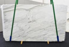 Fornitura lastre grezze lucide 2 cm in marmo naturale CALACATTA CARRARA 1360. Dettaglio immagine fotografie 