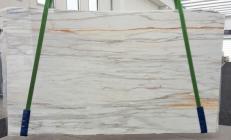 Fornitura lastre grezze lucide 2 cm in marmo naturale CALACATTA CREMO V 1120. Dettaglio immagine fotografie 