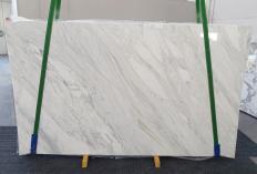 Fornitura lastre grezze lucide 2 cm in marmo naturale CALACATTA CREMO 1263. Dettaglio immagine fotografie 