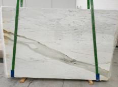 Fornitura lastre grezze lucide 2 cm in marmo naturale CALACATTA CREMO 1731. Dettaglio immagine fotografie 