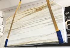 Fornitura lastre grezze lucide 2 cm in marmo naturale CALACATTA MAJESTIC S0114A. Dettaglio immagine fotografie 
