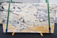 Fornitura lastre grezze lucide 2 cm in marmo naturale CALACATTA MONET 1371. Dettaglio immagine fotografie 