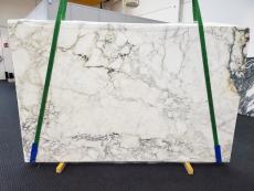 Fornitura lastre grezze levigate 2 cm in marmo naturale CALACATTA MONET 1453. Dettaglio immagine fotografie 