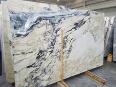 Fornitura lastre grezze lucide 2 cm in marmo naturale CALACATTA MONET U0141. Dettaglio immagine fotografie 
