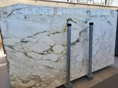 Fornitura lastre grezze lucide 2 cm in marmo naturale CALACATTA MONET A0815. Dettaglio immagine fotografie 