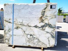 Fornitura lastre grezze lucide 2 cm in marmo naturale CALACATTA MONET D0019. Dettaglio immagine fotografie 