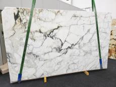 Fornitura lastre grezze levigate 2 cm in marmo naturale CALACATTA MONET 1767. Dettaglio immagine fotografie 