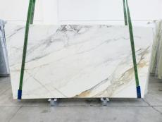 Fornitura lastre grezze lucide 2 cm in marmo naturale CALACATTA ORO EXTRA 1763. Dettaglio immagine fotografie 