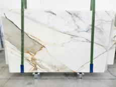 Fornitura lastre grezze lucide 2 cm in marmo naturale CALACATTA ORO EXTRA 1763. Dettaglio immagine fotografie 