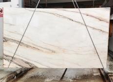 Fornitura lastre grezze lucide 2 cm in marmo naturale CALACATTA ROSE 1783. Dettaglio immagine fotografie 