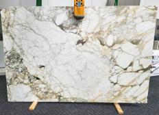 Fornitura lastre grezze lucide 2 cm in marmo naturale CALACATTA VAGLI ORO 1576. Dettaglio immagine fotografie 