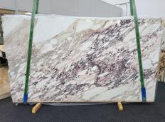 Fornitura lastre grezze lucide 2 cm in marmo naturale CALACATTA VAGLI ORO 1774. Dettaglio immagine fotografie 