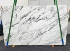 Fornitura lastre grezze levigate 3 cm in marmo naturale CALACATTA VAGLI 1713. Dettaglio immagine fotografie 