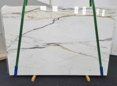 Fornitura lastre grezze lucide 2 cm in marmo naturale CALACATTA 1604. Dettaglio immagine fotografie 