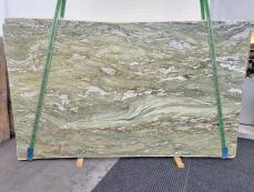 Fornitura lastre grezze lucide 3 cm in marmo naturale FUSION GREEN 1474. Dettaglio immagine fotografie 