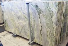 Fornitura lastre grezze lucide 2 cm in marmo naturale HIMALAYA GREEN TL0158. Dettaglio immagine fotografie 