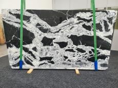 Fornitura lastre grezze lucide 2 cm in marmo naturale NERO MARQUINA 1607. Dettaglio immagine fotografie 