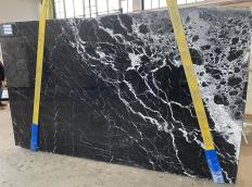 Fornitura lastre grezze lucide 3 cm in marmo naturale NERO MARQUINA VSI438. Dettaglio immagine fotografie 