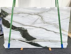 Fornitura lastre grezze lucide 2 cm in marmo naturale NEW PANDA 1742. Dettaglio immagine fotografie 