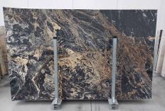 Fornitura lastre grezze 2 cm in marmo picasso black gold 1500. Dettaglio immagine fotografie 