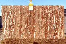 Fornitura lastre grezze lucide 2 cm in marmo naturale ROSSO FRANCIA VENATO S0057. Dettaglio immagine fotografie 
