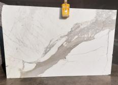 Fornitura lastre grezze lucide 0.8 cm in marmo naturale STATUARIO VENATO VENA LARGA CL0287. Dettaglio immagine fotografie 