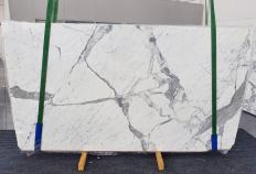 Fornitura lastre grezze lucide 2 cm in marmo naturale STATUARIO VENATO 1258. Dettaglio immagine fotografie 