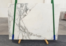Fornitura lastre grezze lucide 2 cm in marmo naturale STATUARIO VENATO 1225. Dettaglio immagine fotografie 
