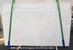 BIANCO GIOIA EXTRA Supply (Italy) polished slabs 1152 , Slab #01 natural marble 