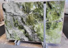VERDE TIFONE Fornitura (Italia) di lastre grezze lucide in marmo naturale C022 , Slab #33 