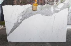 STATUARIO VENATO VENA LARGA Fornitura (Italia) di lastre grezze lucide in marmo naturale CL0287 , Slab #77 