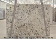 Fornitura lastre grezze 3 cm in granito WHITE WAVE BQ01432. Dettaglio immagine fotografie 
