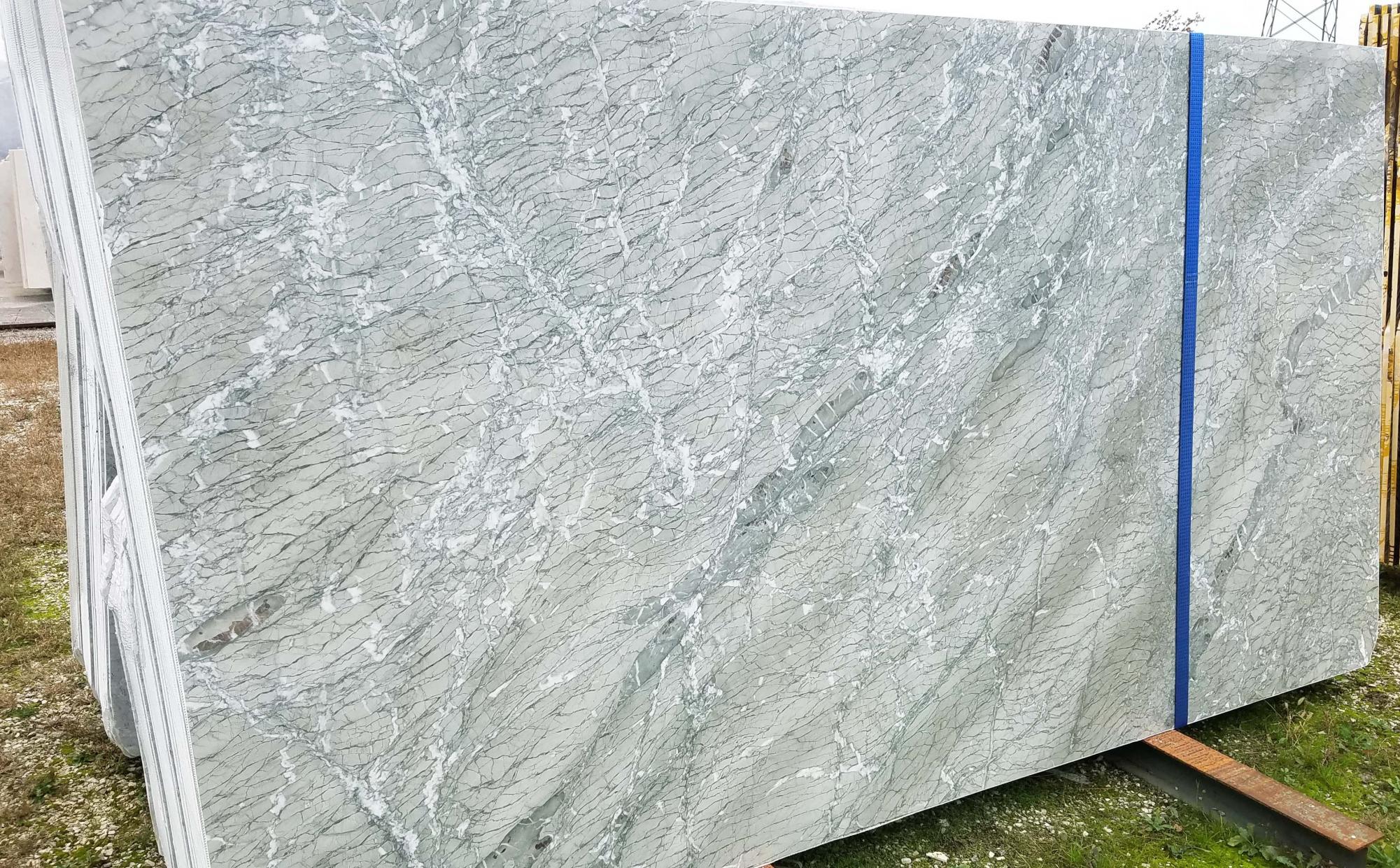 GREEN ANTIGUA Fornitura Veneto (Italia) di lastre grezze lucide in marmo naturale Z0218 , Bnd #02 