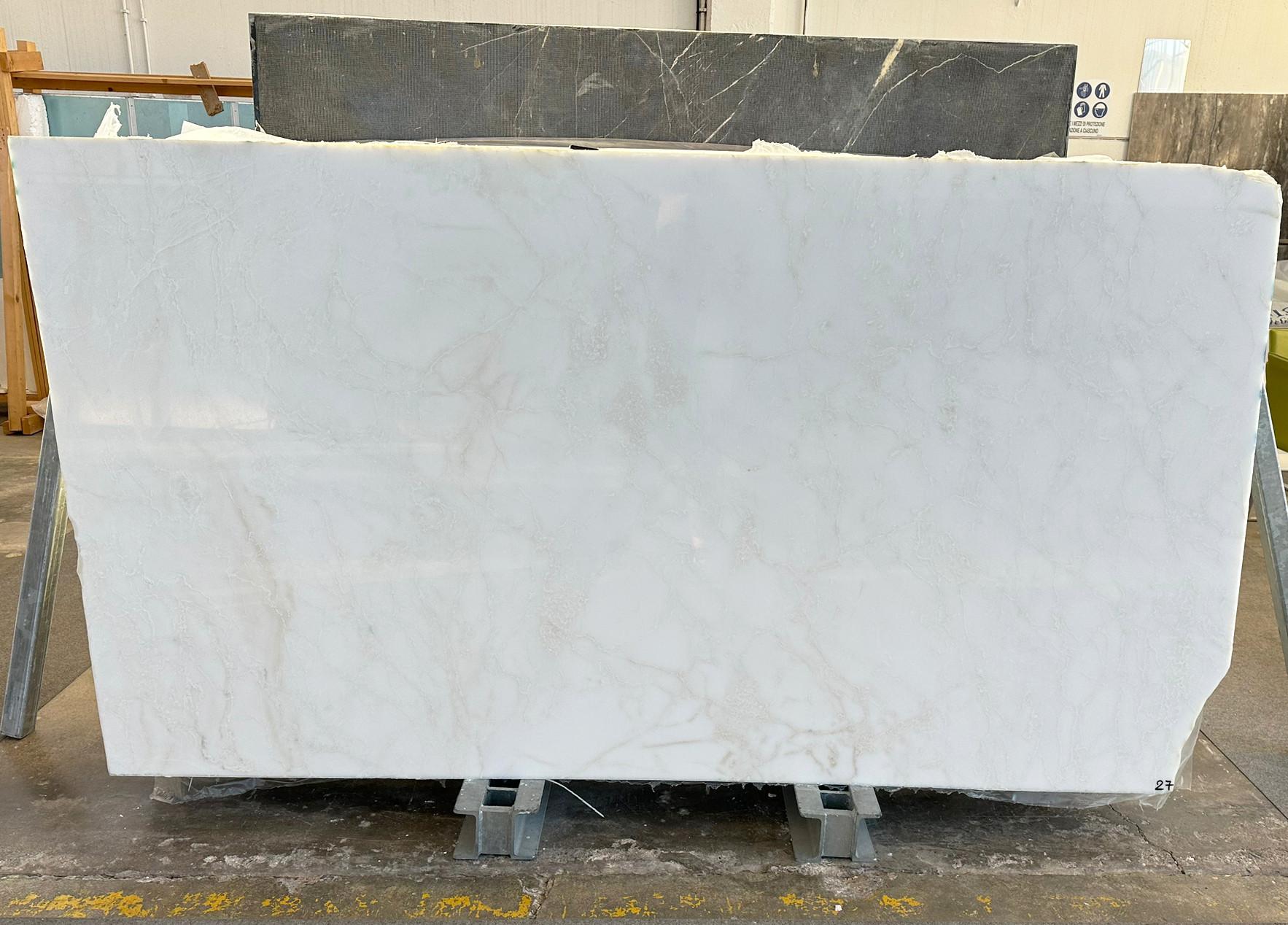 RHINO WHITE Fornitura Veneto (Italia) di lastre grezze lucide in marmo naturale S0250A , SL2CM 