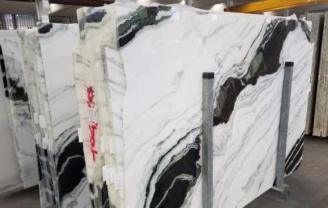 PANDA 14 lastre grezze marmo cinese lucido SL1,  261.6 x 175.3 x 2 cm pietra naturale (disponibili in Veneto, Italia) 