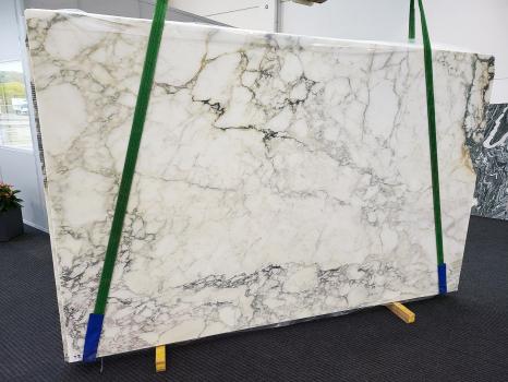 CALACATTA MONETlastra grezza marmo italiano levigato Slab #24,  320 x 202 x 2 cm pietra naturale (venduta in Veneto, Italia) 