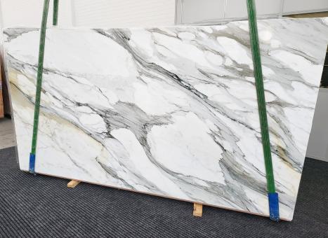 CALACATTA BORGHINIlastra grezza marmo italiano lucido Slab #17,  323 x 174 x 2 cm pietra naturale (venduta in Veneto, Italia) 
