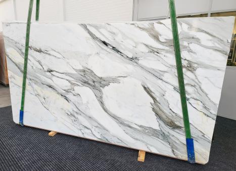 CALACATTA BORGHINIlastra grezza marmo italiano lucido Slab #25,  323 x 174 x 2 cm pietra naturale (disponibile in Veneto, Italia) 