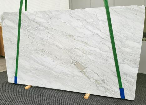 CALACATTA CREMO 6 lastre grezze marmo italiano lucido Slab #51,  330 x 195 x 3 cm pietra naturale (vendute in Veneto, Italia) 