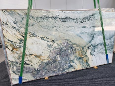 BRECCIA CAPRAIA TORQUOISElastra grezza marmo italiano lucido Slab #48,  340 x 180 x 2 cm pietra naturale (disponibile in Veneto, Italia) 