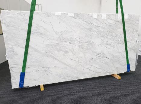 CALACATTA CREMOlastra grezza marmo italiano lucido Slab #37,  312 x 152 x 2 cm pietra naturale (disponibile in Veneto, Italia) 