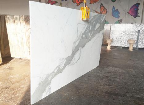 STATUARIO VENATO VENA LARGAlastra grezza marmo italiano lucido SLAB #36-NO,  287 x 180 x 2 cm pietra naturale (disponibile in Veneto, Italia) 