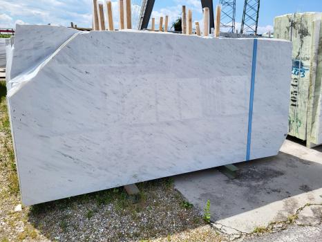 ACQUABIANCA 49 lastre grezze marmo italiano lucido Slab #40,  325 x 150 x 2 cm pietra naturale (disponibili in Veneto, Italia) 