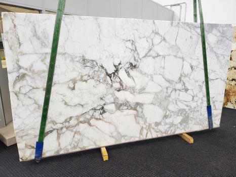 CALACATTA MONETlastra grezza marmo italiano levigato Slab #101,  320 x 175 x 2 cm pietra naturale (disponibile in Veneto, Italia) 