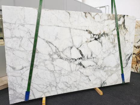 CALACATTA MONETlastra grezza marmo italiano levigato Slab #28,  320 x 194 x 2 cm pietra naturale (disponibile in Veneto, Italia) 
